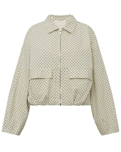 Gossia - DoveGO Jakke - Creme Black Dots 